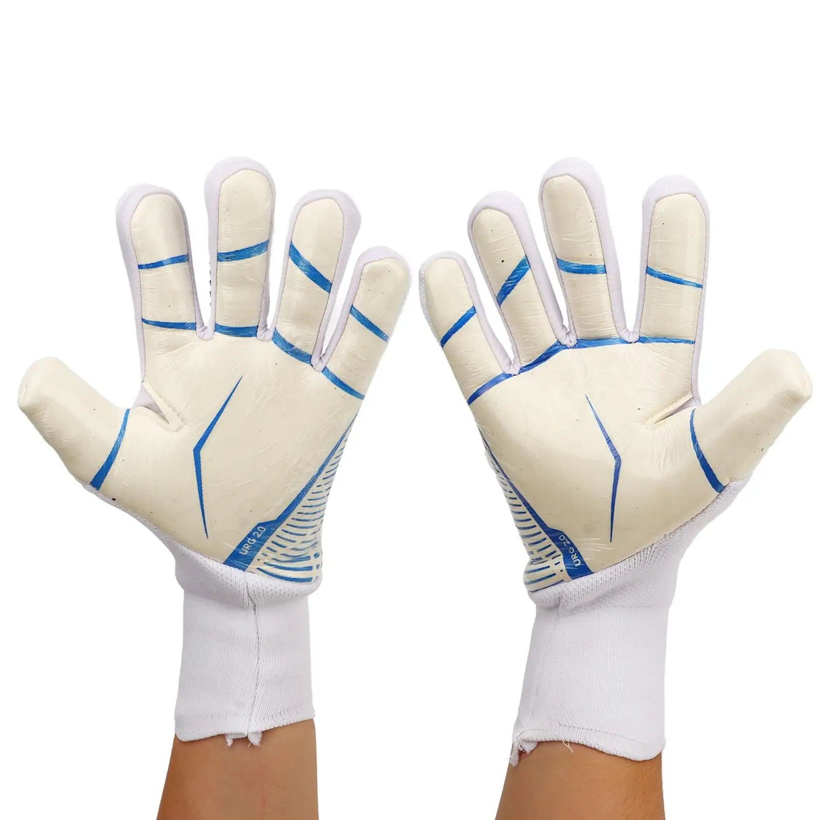 Guantes de portero de fútbol Premium con agarre fuerte, transpirables, cómodos, protección de dedos para entrenamiento