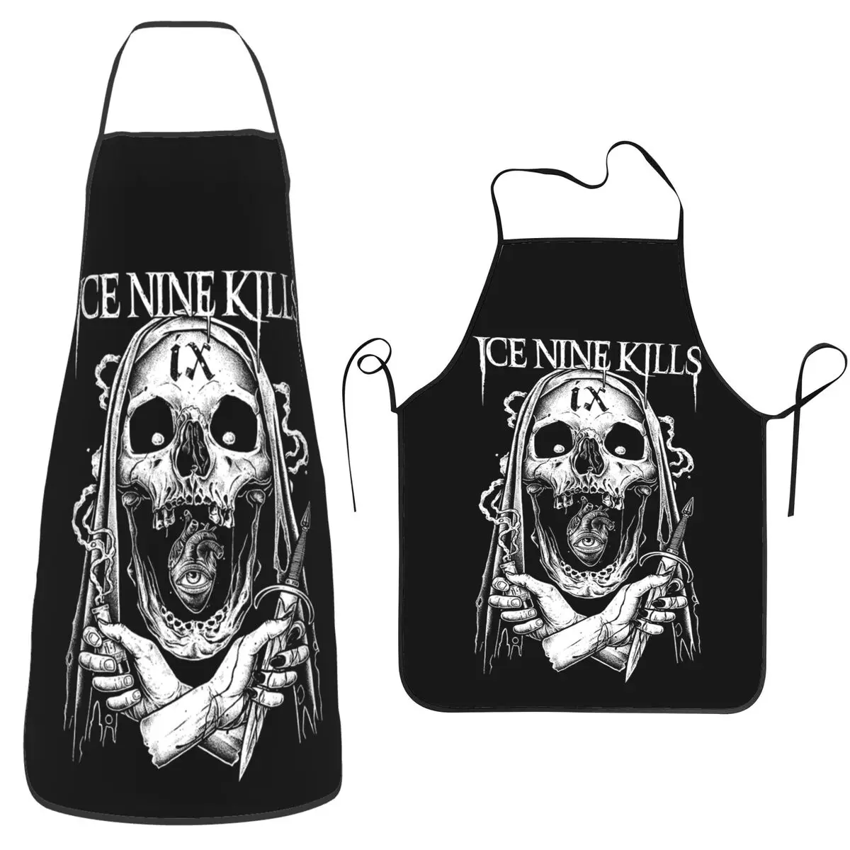 

Фартуки Michele Nolli Ice Nine Kills, фартуки для шеф-повара, приготовления пищи, выпечки, водонепроницаемый нагрудник, кухонный сарафан для уборки для женщин и мужчин, садоводства