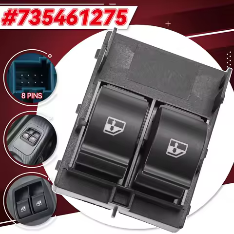 735518655 735461275 Master Window Switch Control Button for Citroen Nemo Peugeot Bipper Fiat Doblo Qubo Fiorino 6490.G8 6490G8