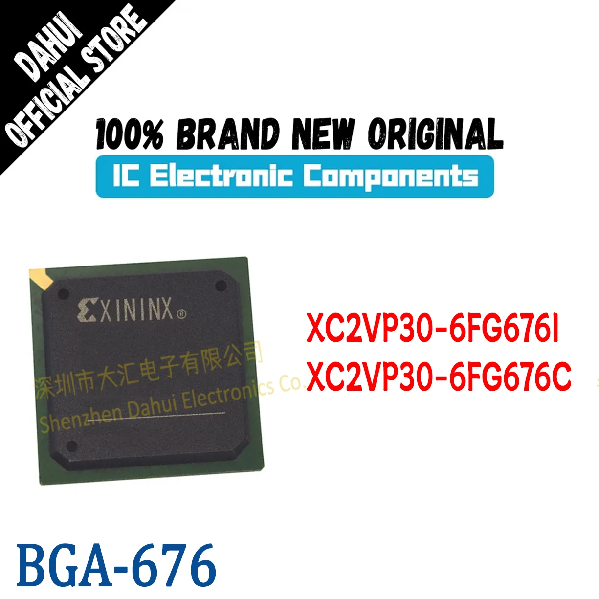 XC2VP30-6FG676I XC2VP30-6FG676C XC2VP30-6FG676 IC Chip BGA-676 Programmable Logic New Original