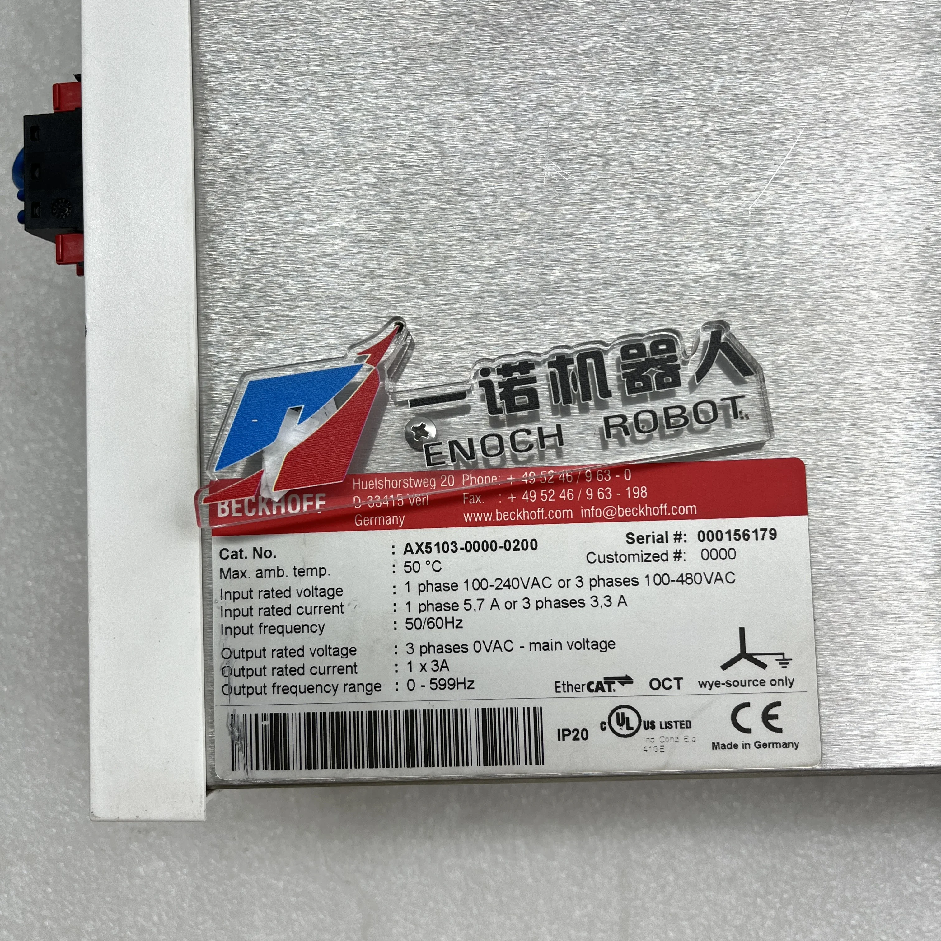 Сервопривод AX5103-0000-0200 б/у 100% протестирован и работает нормально AX5103-0000-0200