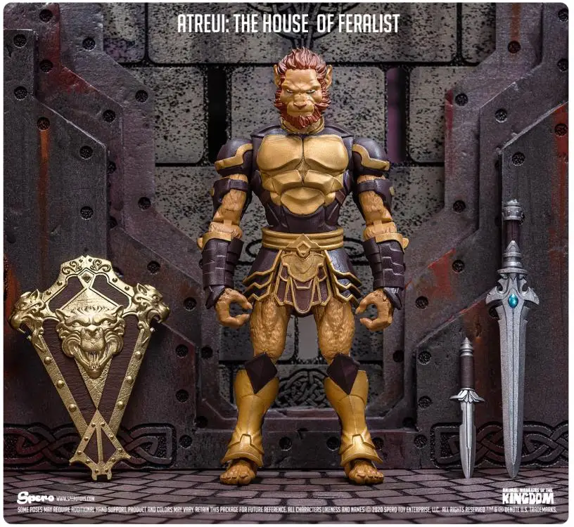 متوفر في المخزون مملكة الحيوانات سبيرو 1/12 شخصيات الحركة موجة 1 - القرد الأبيض، الفهد الأصفر، كاري، النمر، الوشق لعبة مجسمة الهدايا