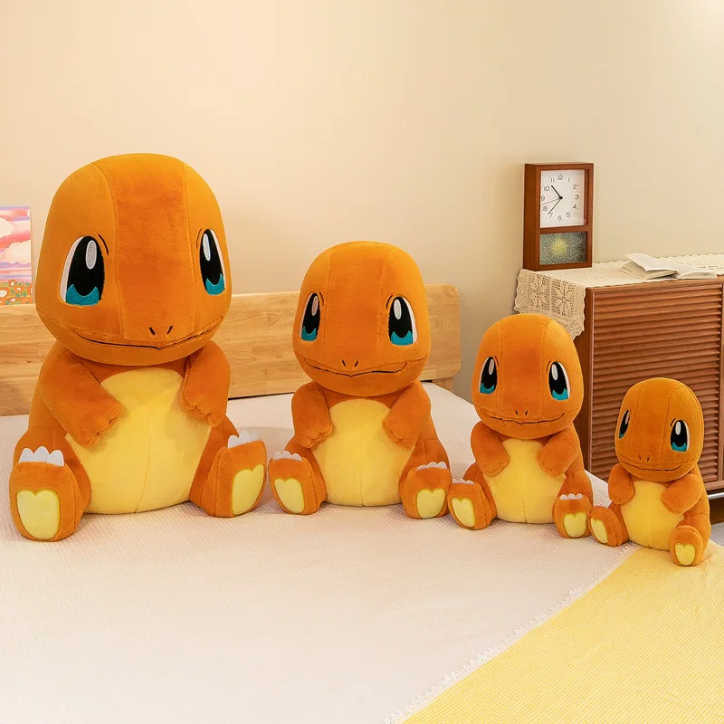 Pokemon Charmander Plush Toy 35-65cm Large Kawaii Stuffed Anime Soft Sofa Sleeping Pillow Cute Cotton Doll Kid Boy Birthday Gift