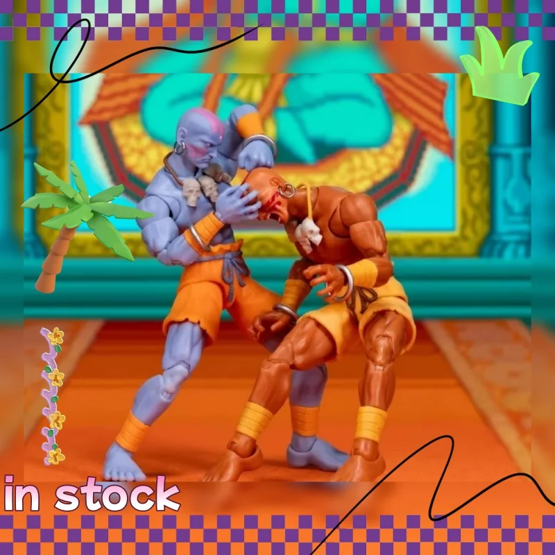 

In Stock Jada Toys Street Fighter 2 1/12 Scale Sdcc Exclusive Action Figure Dhalsim Vega Ken Fei Long Movable Joint Toys Gifts