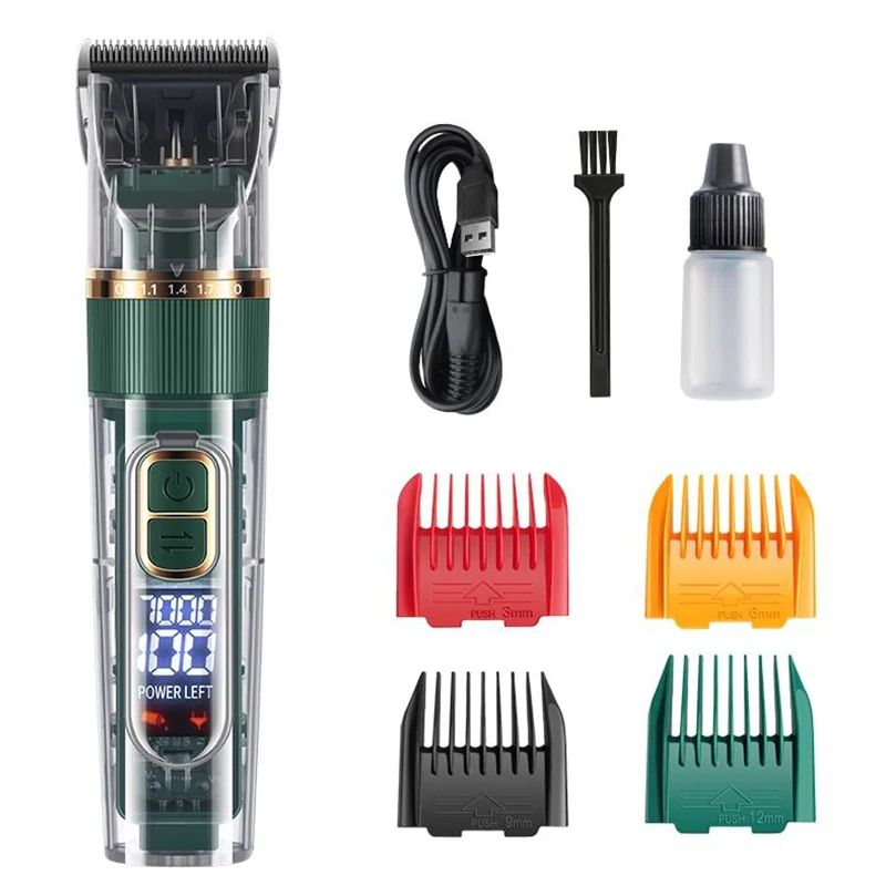 Pet Electric Hair Clipper Dog Beauty Clipper Shaver Shaver Full Set Waterproof Multifunctional Cleaning Supplies