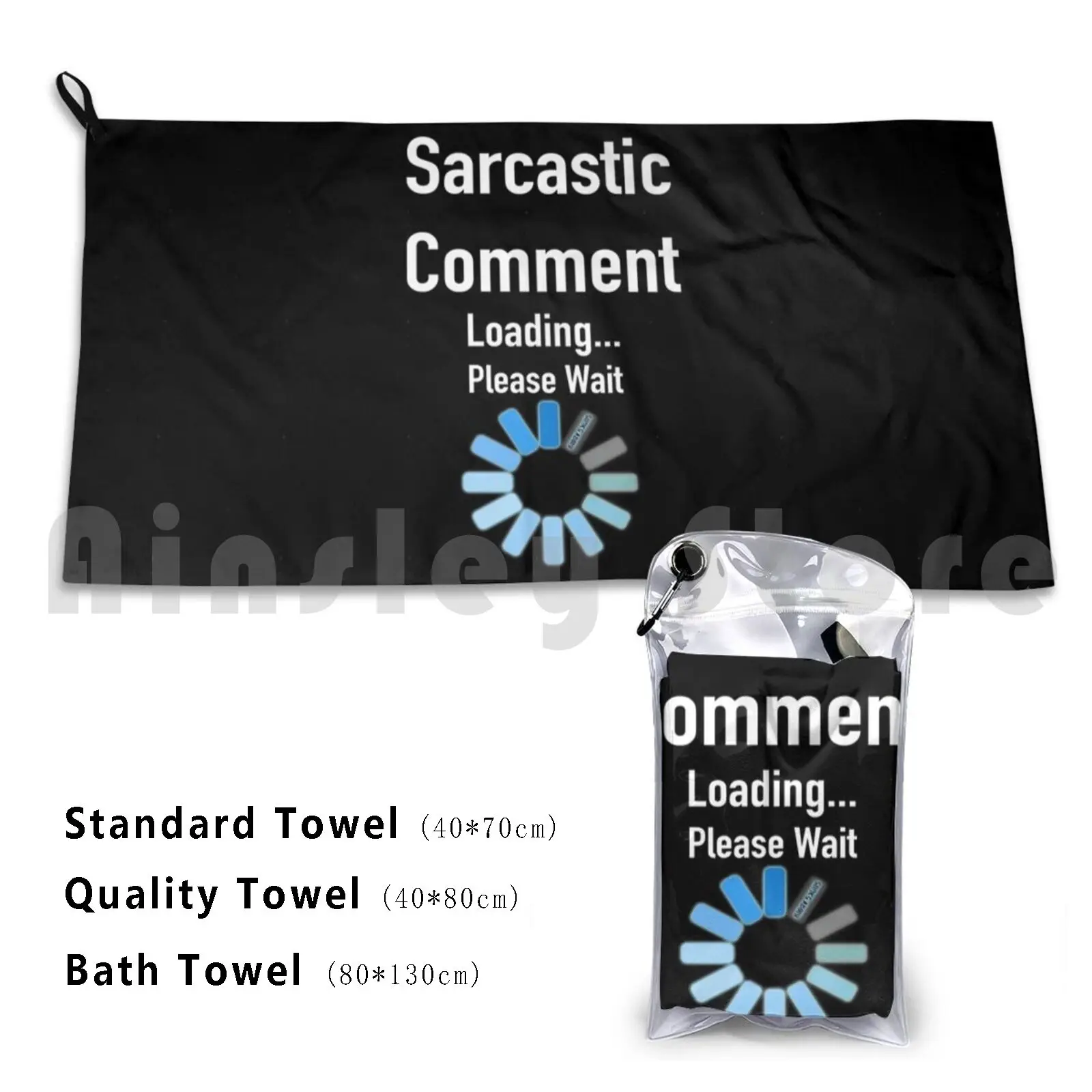 Gs256-Please Wait... Custom Towel Bath Towel Geek Dork Nerd Humor Infosec Dedse…