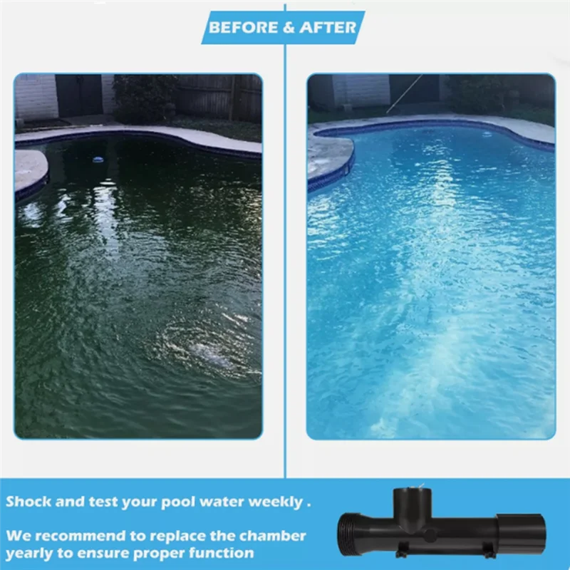 

A68G-4CH4002-R Swimming Pool Ionizer Chamber Pool Ionizer Replacement Chamber Replacement Chamber Forpower Ionizer