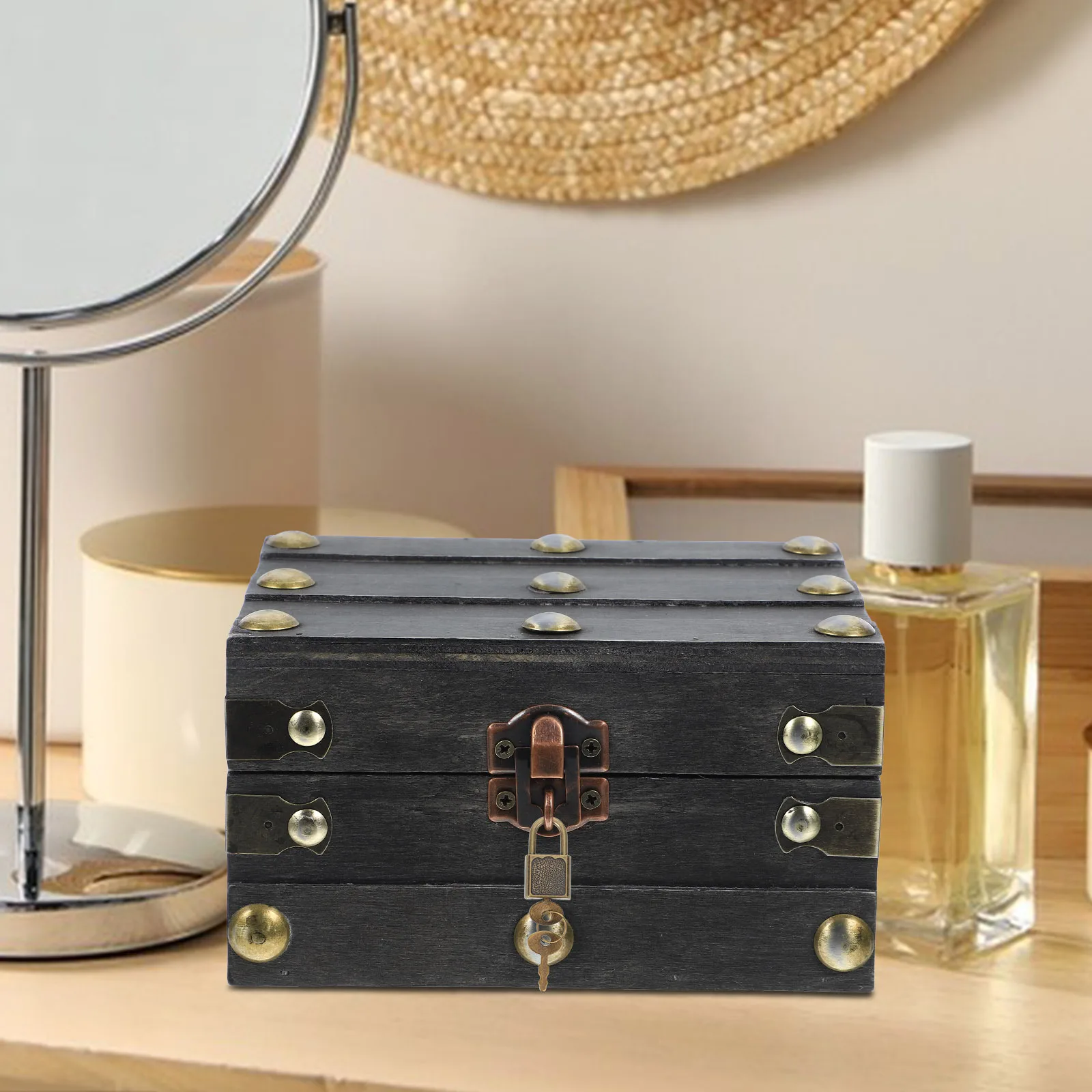 12Sets Tiny Locks with Keys Vintage Design for Treasure Hunt Games and Cosplay Props Lockable Chest Mini Pirate Lock