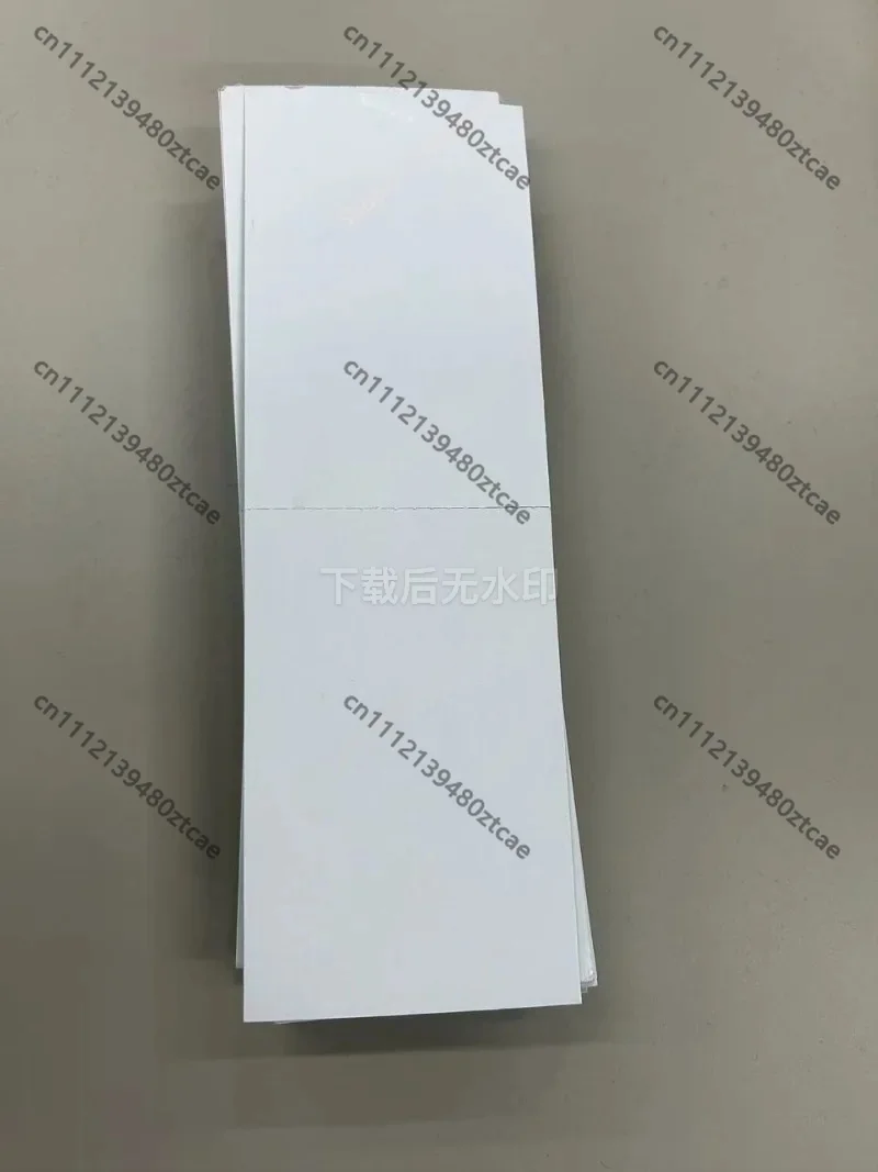 11x7.5cm 100Pcs Tattoo Sticker Card Blank White Cardboard Packaging Display Holder