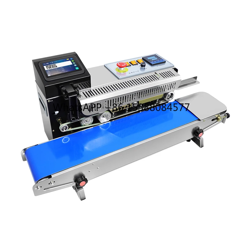 

Willita Horizontal Plastic Bag Film Sealing Machine With Date Inkjet Printer Band Sealer Sealing Machine with Date Coding