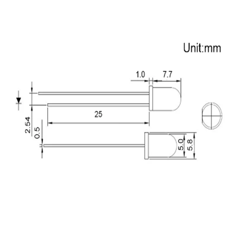 100pcs F5 5mm Infrared Ir Led 940nm 850nm Lamp 20ma 1.45-1.65v Transparent Water Clear Lens Through Hole