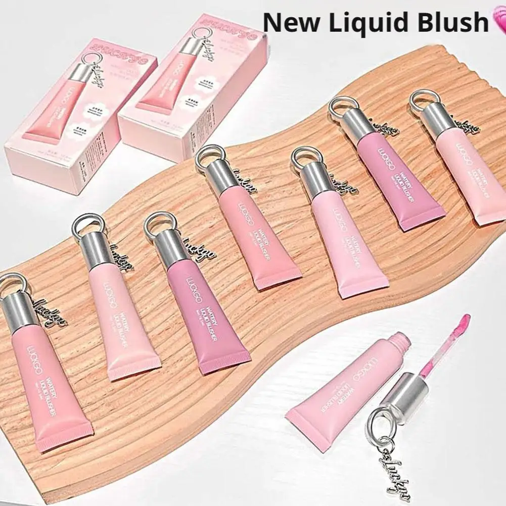 Moisturizing Liquid Blusher Mirror Blush Liquid Makeup Water Light Cheek Brighten Face Contour Rouge Cosmetics Tools For Girls