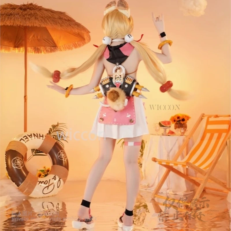 Gioco Anime ZZZ Alice Set completo di alta qualità Costume cosplay Abito sexy 90 cm Parrucche dorate Abiti femminili Donne Festa di Halloween Nuovo