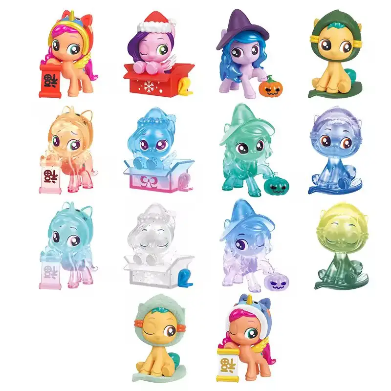 In Stock My Little Pony Colorful Holiday Series Blind Bag My Little Pony Mystery Bag Catoon Cute Model Toys Ornament Custom Gift