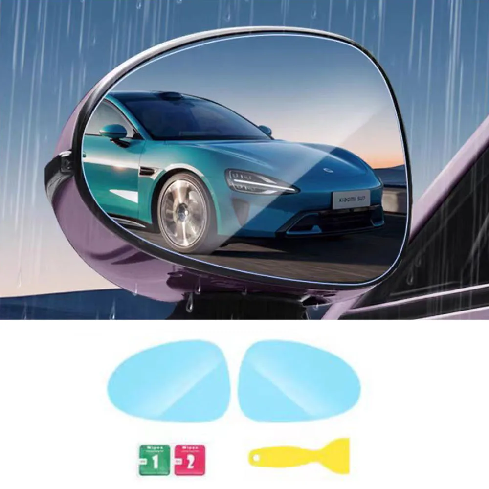 

Fit For Xiaomi SU7 2025 2026 Rearview Mirror Rainproof Film Dedicated Reverse Mirror Anti Fog Rainproof Water Anti Glare Film