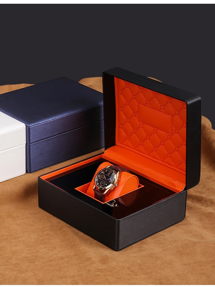 

High End PU Leather Watch Display Box Men's Minimalist And Fashionable Mechanical Watch Storage Box