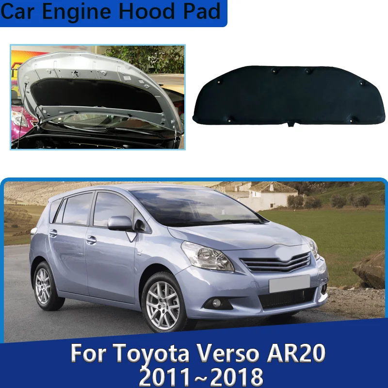

Car Engine Hood Sound Pads For Toyota Verso AR20 2011~2018 2014 2015 Thermal Insulation Mats Soundproof Cotton Car Accessories