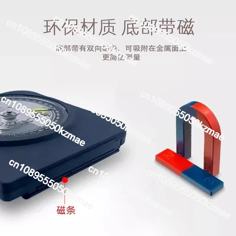 Suitable for multi-function angle meter A300 horizontal angle ruler Magnetic angle gauge Disc type high-precision 0.1 horizontal