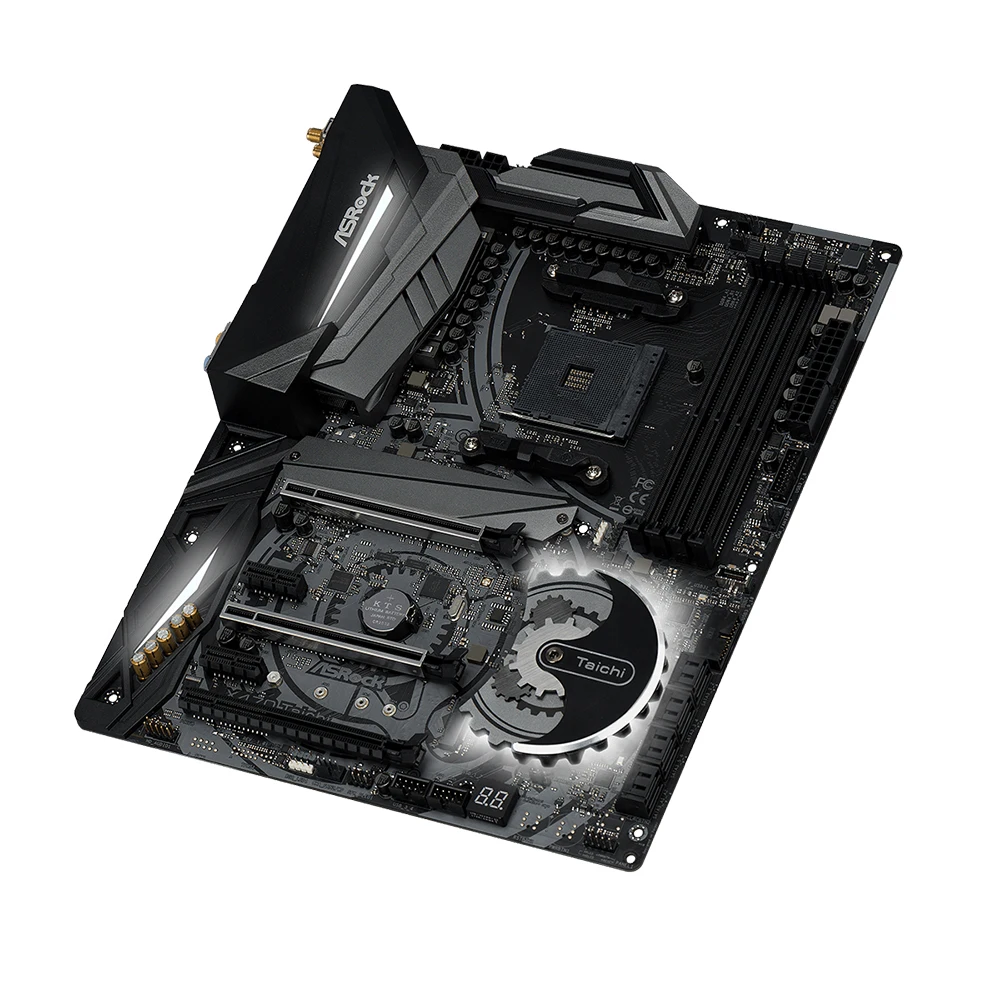 ASRock-placa base X470 Taichi compatible con AMD X470 Ryzen 9 5900X R7 5700X3D R5 5600 CPU 4xDDR4 3466 + MHz NVME M.2 AM4