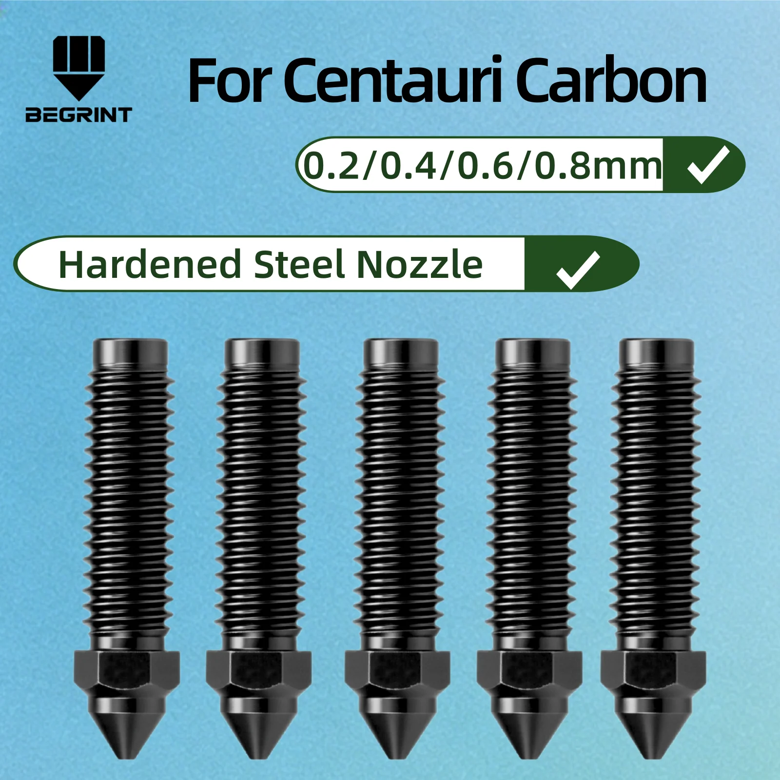 

Сопла Centauri Carbon для 3D-принтеров, сопла экструдера, аксессуары для 3D-принтеров, для Elegoo Centauri Carbon/Centauri Hardened Nozzles