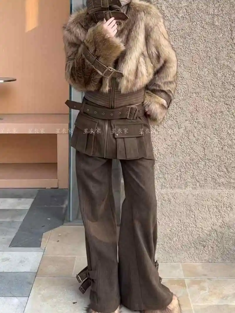 

Women's Khaki Y2k Cargo Jeans Japanese 2000s Style Baggy Bent Knife Jean Pants 90s Vintage Harajuku Denim Trousers Clothes 2025