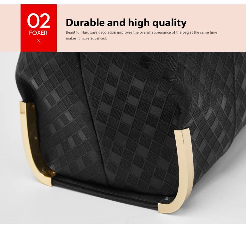 FOXER Damenhandtasche aus echtem Leder, elegantes Luxus-Design, Damen-Umhängetasche, große Kapazität, Tragetasche, bestes Geschenk für Mutter, Frau – Detail 4