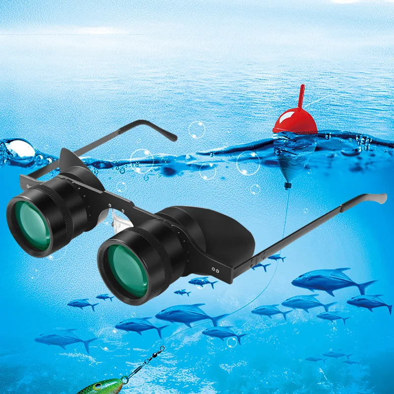 Binocolo da pesca per birdwatching all\'aperto, pesca, sport, teatro occhiali professionali a mani libere telescopio portatile HD