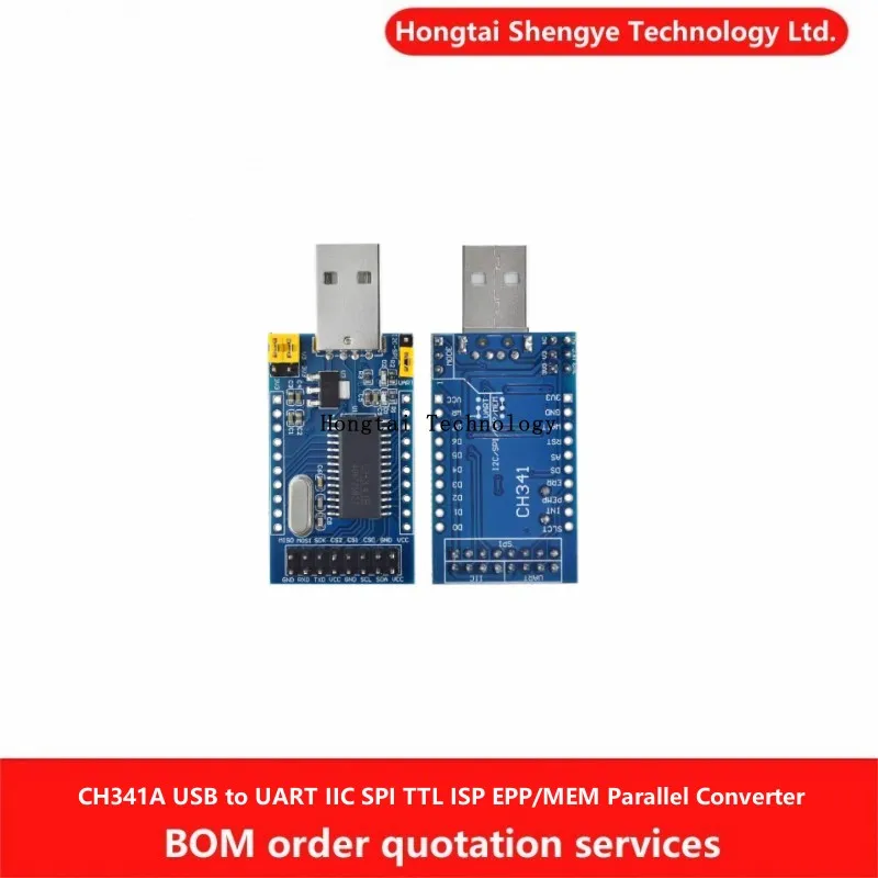 CH341A USB naar UART IIC SPI TTL ISP EPP MEM parallelle convertermodule