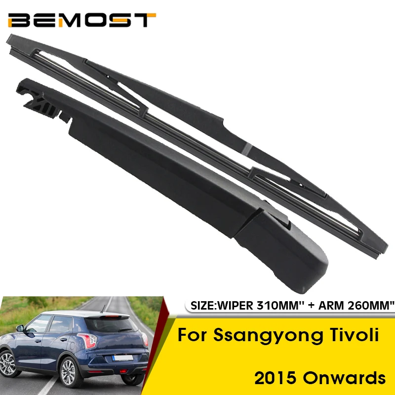 Car Wiper Blade For Ssangyong Tivoli 2015 Onwards Rear Back Windshield Windscreen Rear Wiper 310mm+Arm 260mm Car Accessories