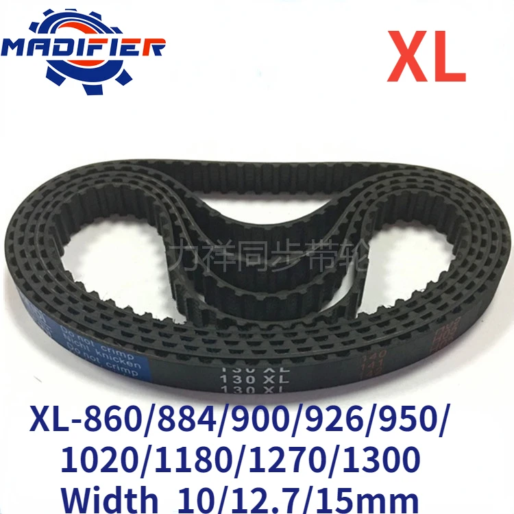 

GKTOOLS 860/900/1020/1300/ XL Timing Belt Width 10/12.7/15mm Perimeter 2184.4/2286/2590.8/3302mm Rubber Belt Inch trapezoid