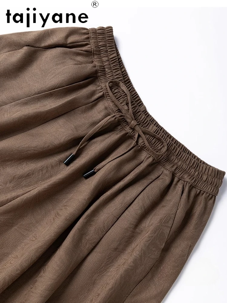 TAJIYANE 100 % natürliche Maulbeerseide-Shorts für Damen, Sommer, Baggy-Shorts, modisch, lässig, kurze Hosen, Damenbekleidung, 2025 Шорты Ж자