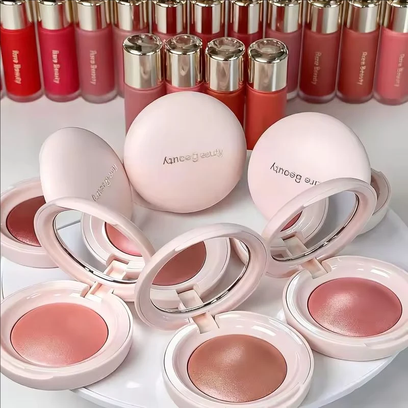 حار بيع بدلة الجمال النادرة مشرقة أحمر الشفاه ترطيب تمييز السائل مسحوق أحمر الخدود عرض الوجه كونتور عصا كريم اليد #1