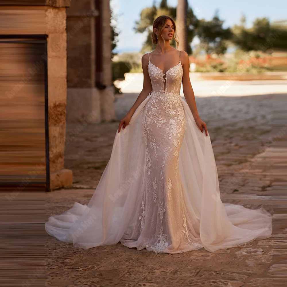 Sexy Mermaid Women Wedding Dresses Elegant Pretty Shining Princess Customized Bridal Gowns Princess Party Vestido De Novia 2026