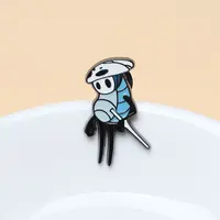 7pcs Hollow Knight Enamel Brooch Cool Character Pins Backpacks Clothing Hats Lapel Badges Fashion Jewelry Accessories Fans Gifts 4