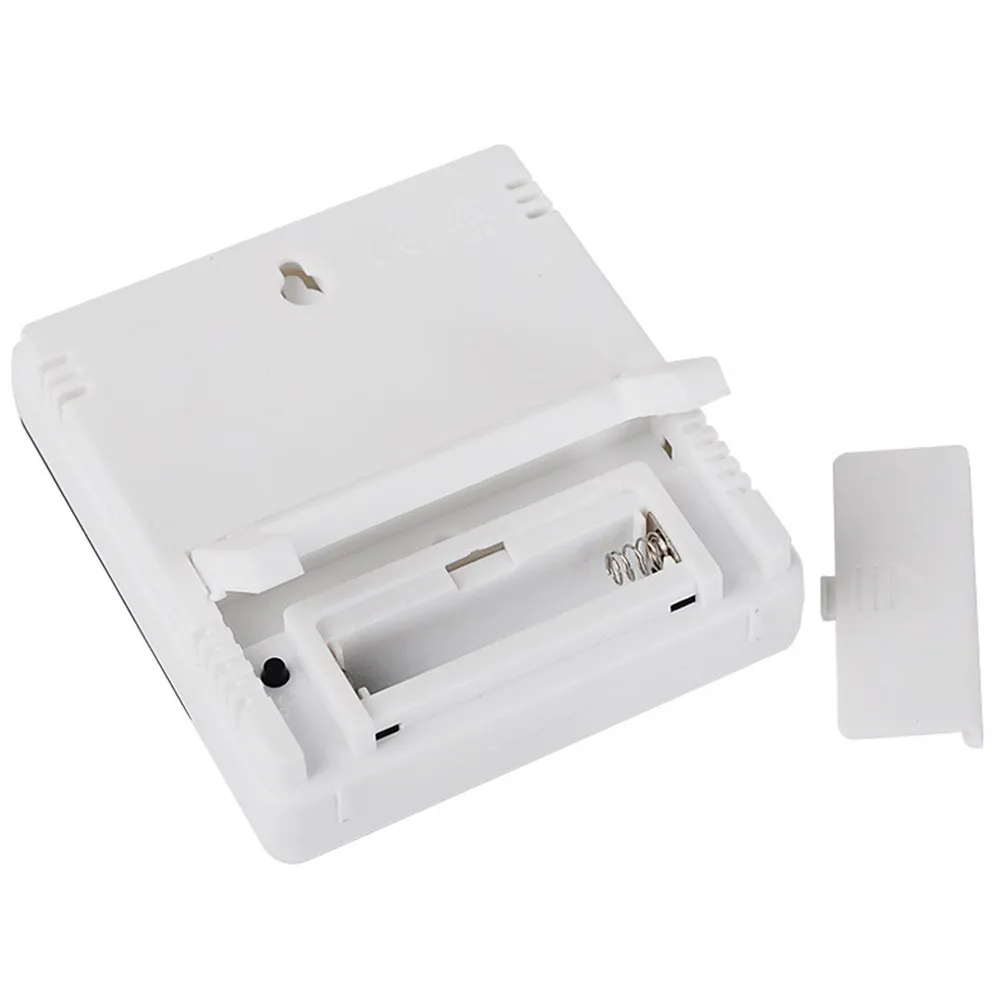 2Pcs Electronic Temperature Humidity Meter with Clock Display High Accuracy Stable Indoor Weather Station for Living Room