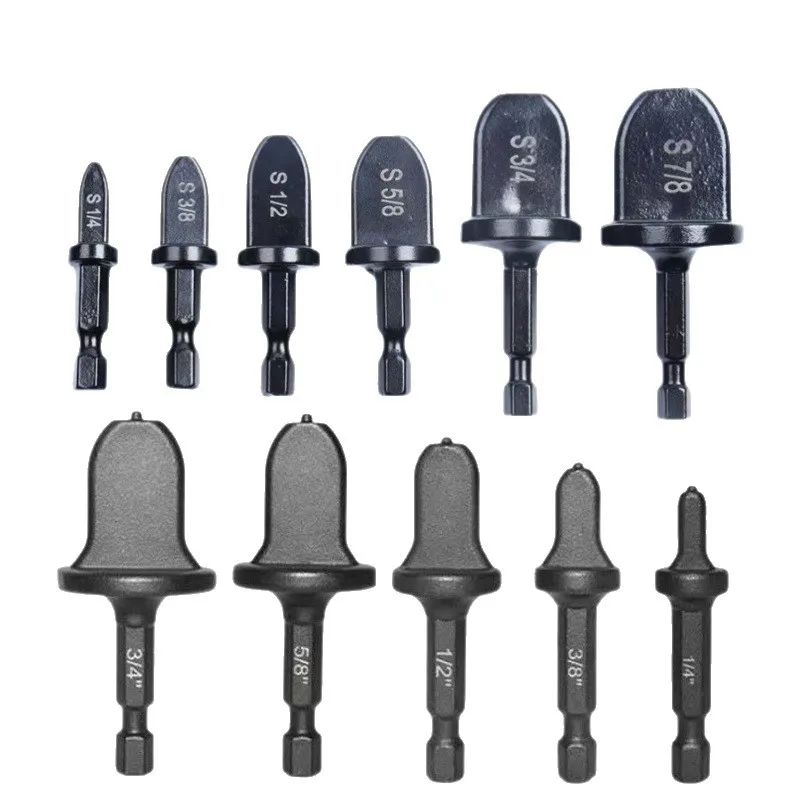 Tube Pipe Expander Hexagonal Handle Triangular Handle Copper Pipe Air Conditioner Repair Electric Bit Expansion Head 5/6 in 1