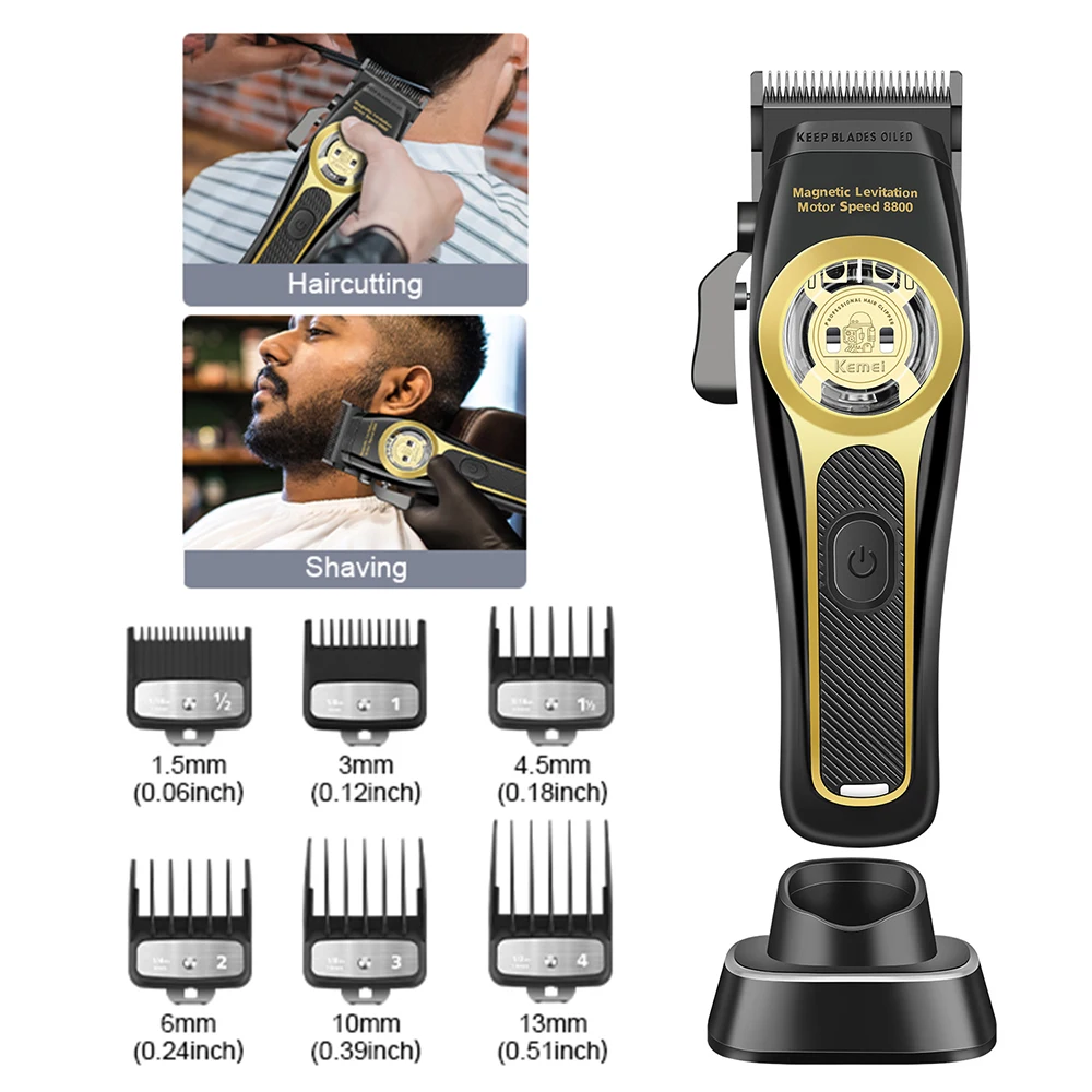 

KEMEI профессиональные машинки для стрижки волос для мужчин, машинки для стрижки волос, парикмахерские машинки для стрижки, беспроводная перезаряжаемая машинка для стрижки волос, стрижка