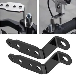 1pair Motorcycle LED Headlight Bracket Rearview Mirror Lamp Spotlight Extension Holder Clamp Motorbike Scooter Accessories