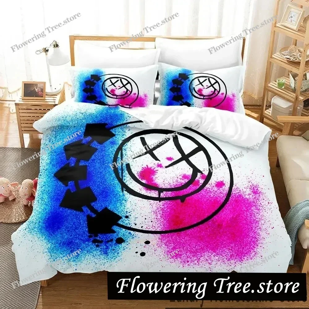 3D Print Blink-182 Bedding Set Boys Girls Twin Queen King Size Duvet Cover Pillowcase Bed boys Adult Home Textileextile029963