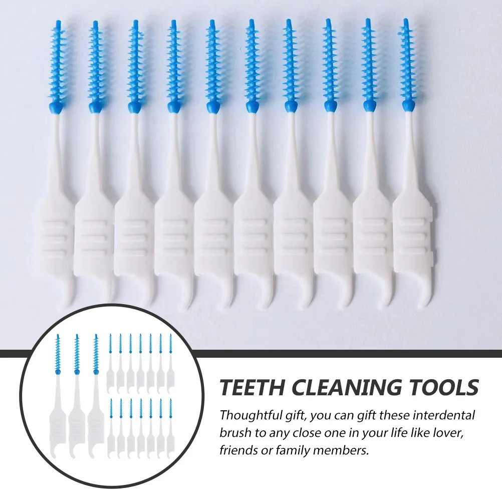 

200pcs Interdental Brush Portable Tooth Cleaning Tools For Oral Care Teeth Gaps Cleaner Lightweight Practical Dental Floss