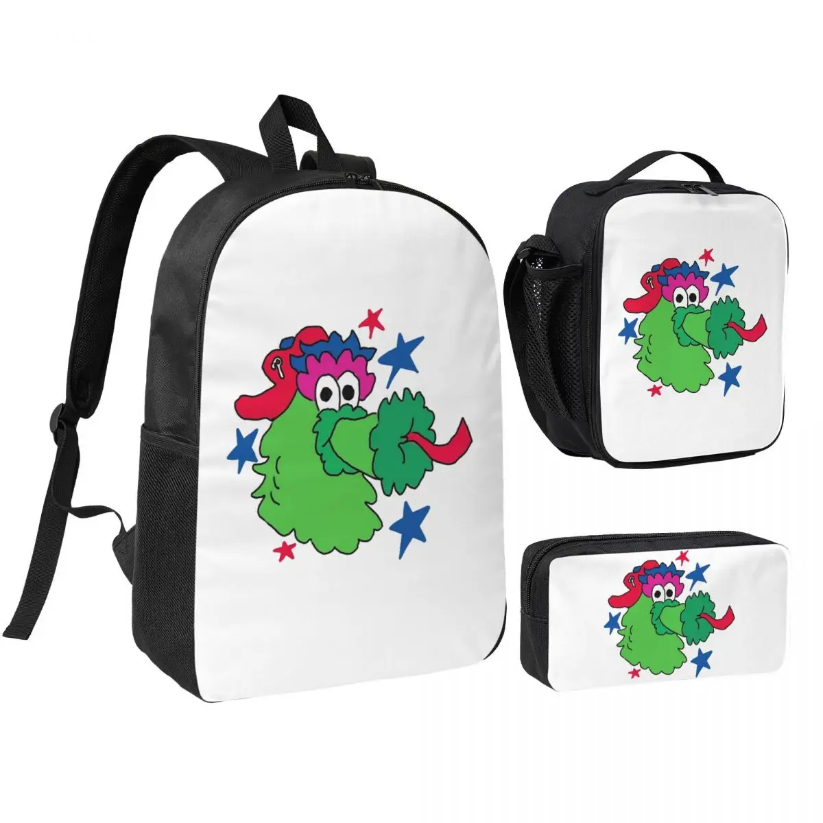 

Phanatic Backpack Boys Girls BookBag School Bag Shoulder Bags 3ps Insulated Lunch Bag Pencil Case
