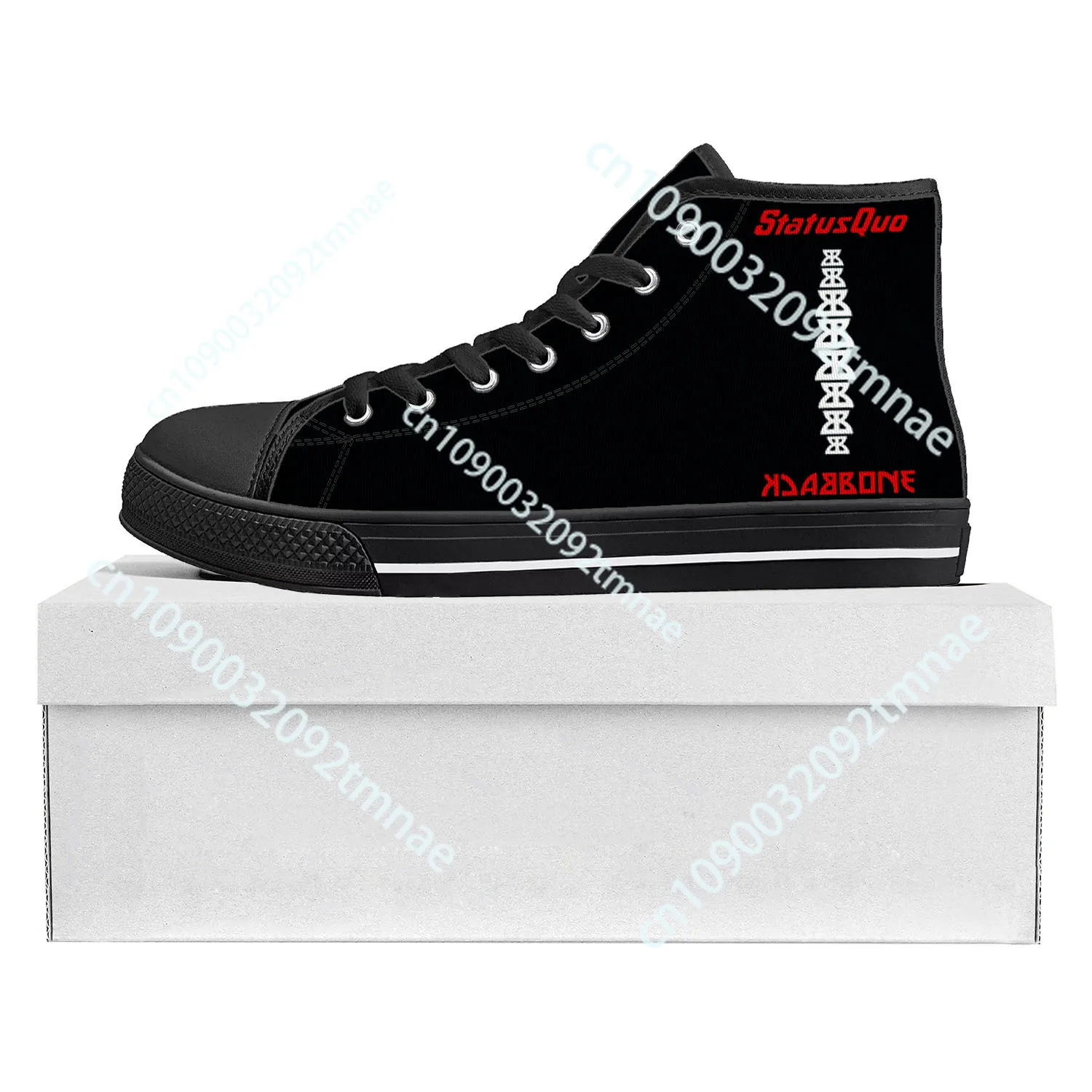 

Status Quo Rock Band Fashion High Top High Quality Sneakers Mens Womens Teenager Canvas Sneaker Casual Couple Shoes Custom Shoe