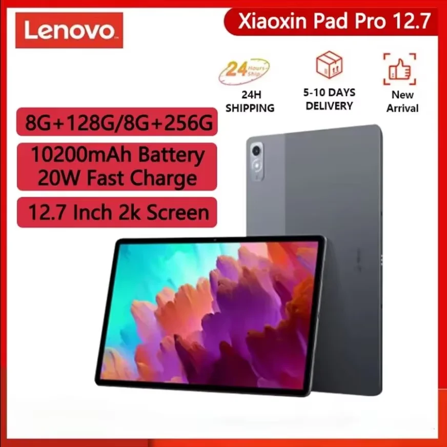 

Lenovo Xiaoxin Pad Pro 12,7 дюймов 2023 Qualcomm Snapdragon 870 2944*1840 ЖК-экран планшета 144 Гц Android 13 планшетов 128G 256G