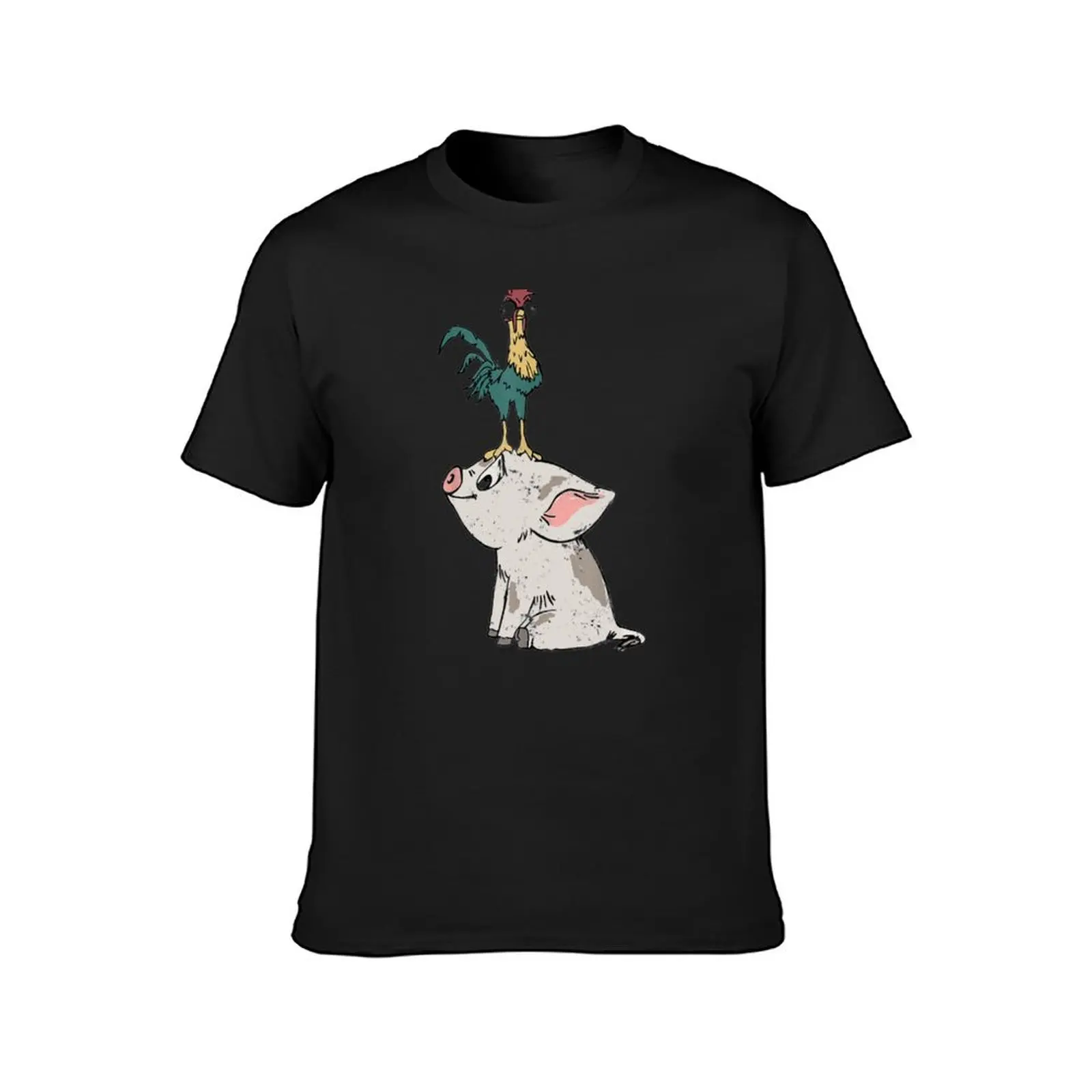 Mana Hei Hei Standing Head Graphic T-Shirt kawaii clothes plus sizes mens graphic t-shirts pack