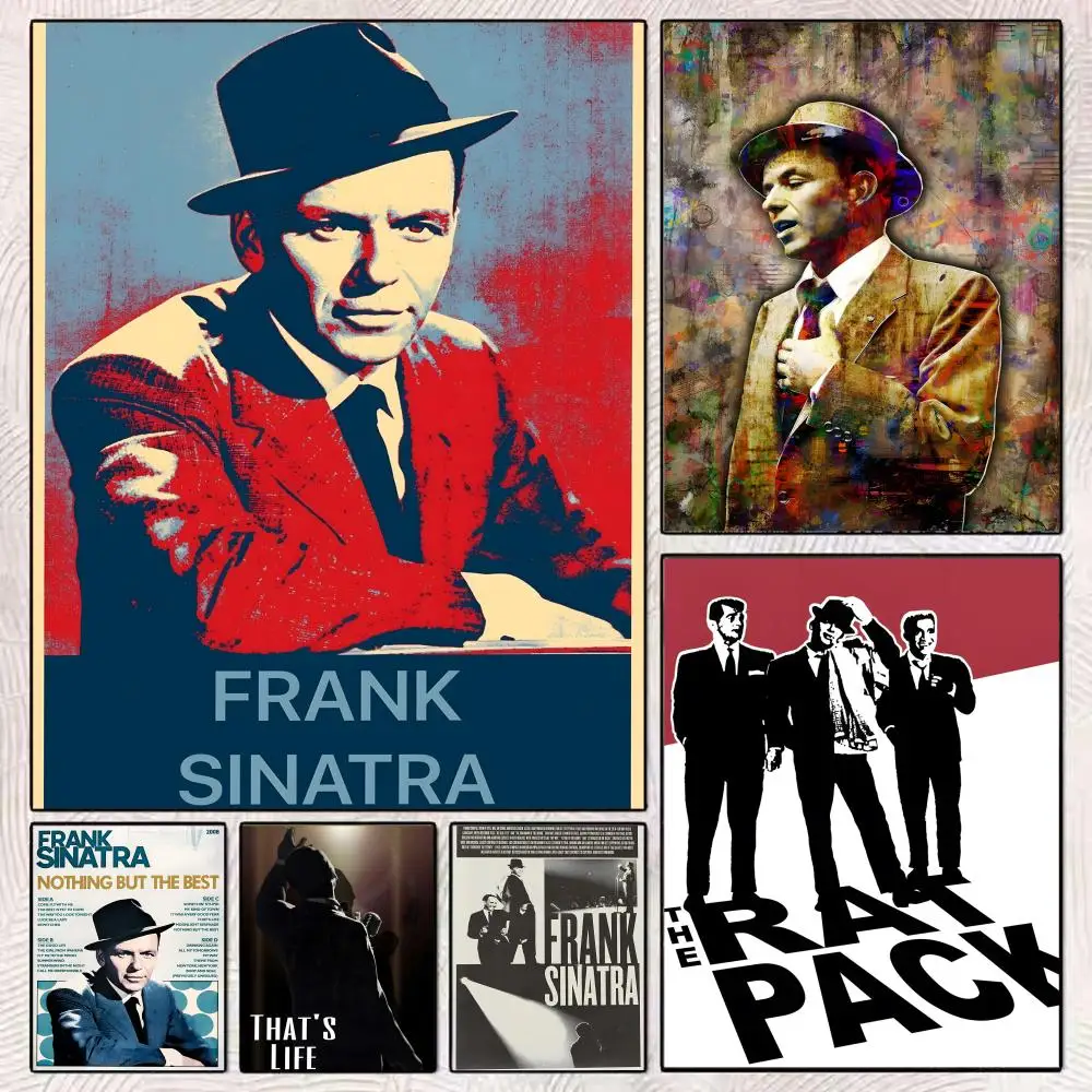 Poster Premium PP Wall Decal - Peel & Stick, HD Print, Waterproof Home Decor Chairman Of The Board Frank Sinatra-Singer