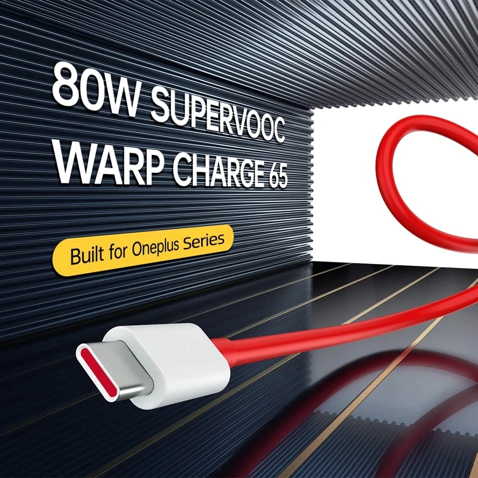 For Oneplus 11 10T Nord CE 3 9 USB C Cable Original 80W Supervooc Warp Charge Type C Cable 150W 100W 5A Fast Charging Charger