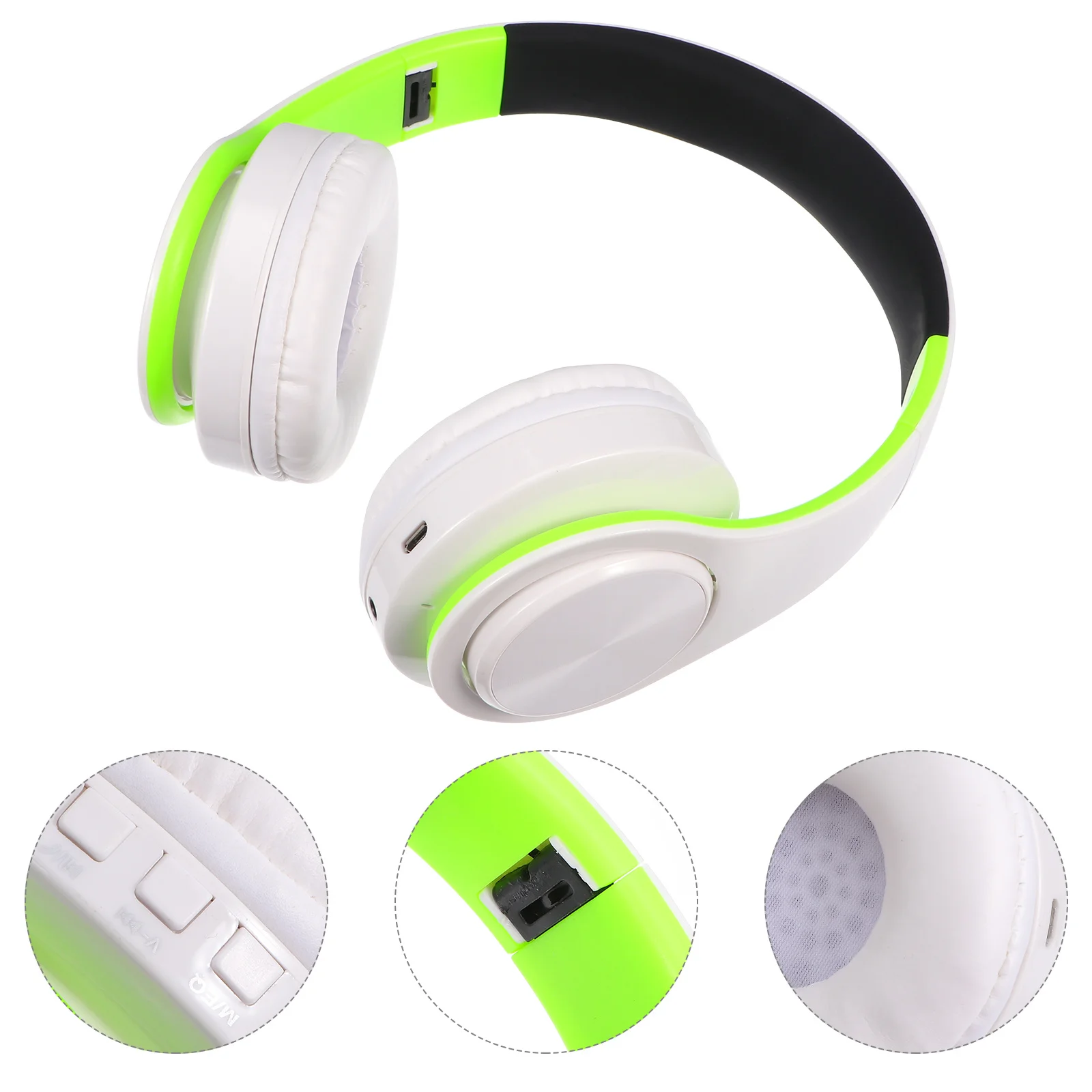 

Wireless Foldable Adjustable Headset Noise Reduction Over Ear Gaming Headphone Stereo Bass 40mm Speaker Wireless Headset