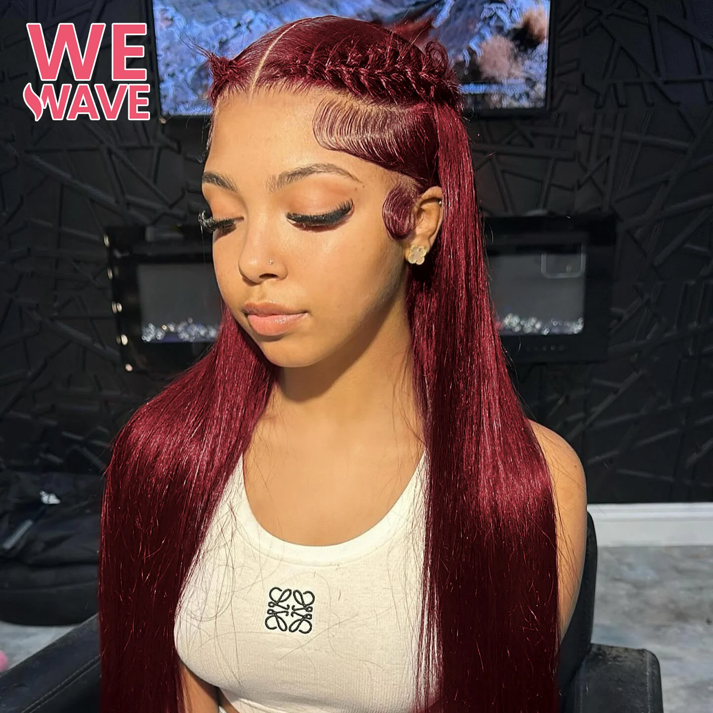 

13x6 Hd Lace Frontal Wigs 99j Colored Bone Straight Burgundy 30 Inch 13x4 Lace Front Wig Human Hair 100% Brazilian Wig On Sale