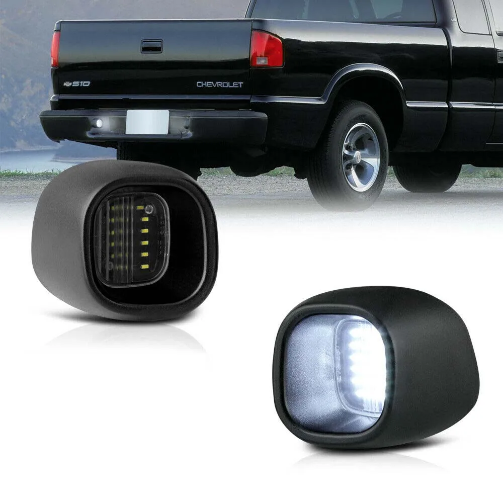 For GMC Jimmy Sonoma Oldsmobile Bravada Chevrolet Blazer S10 Pickup Error Free Canbus Xenon White LED Car License Plate Lights