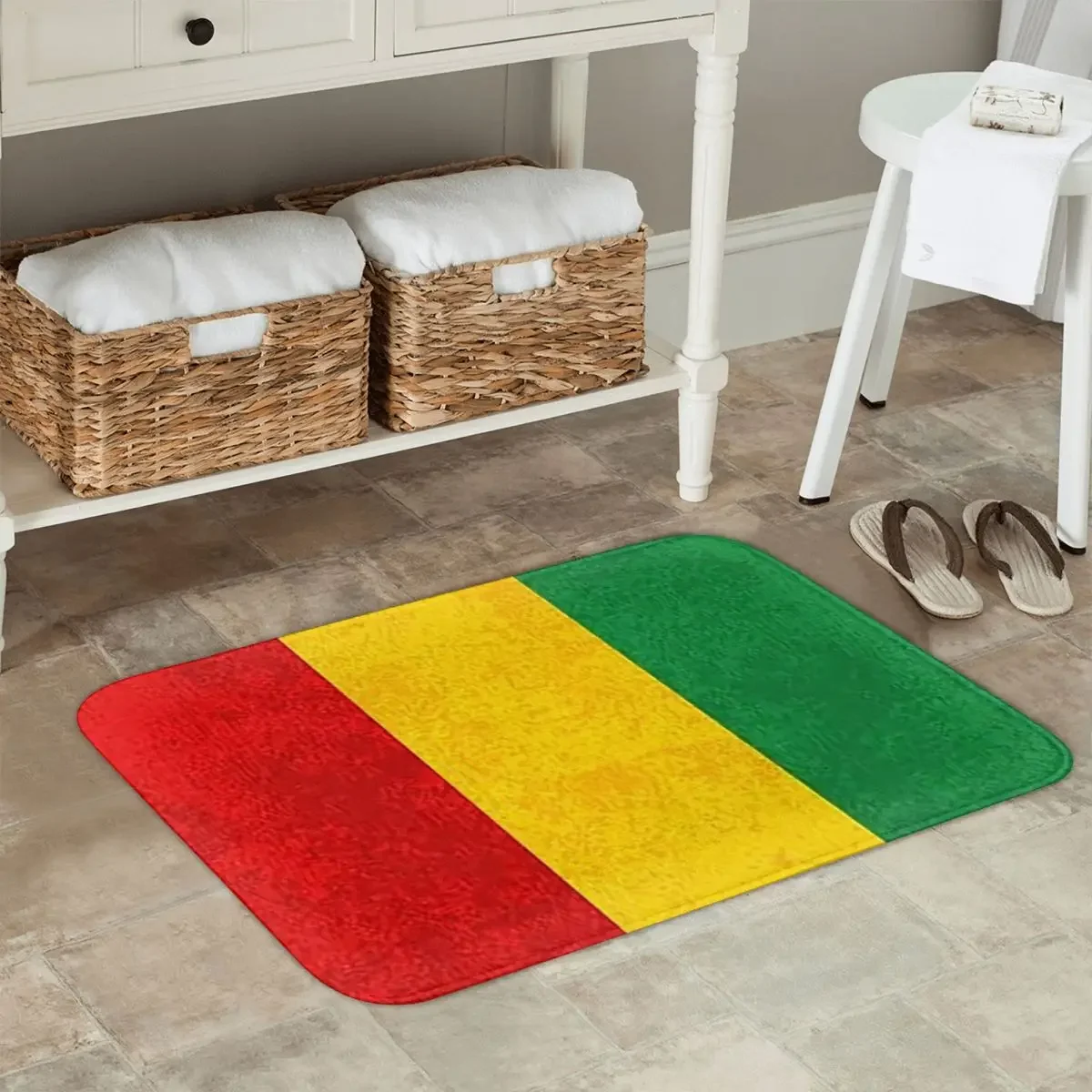 Jamaican Reggae Rasta Lion Jamaica Flag Doormat Kitchen Entrance Home Floor Mat Anti-slip Carpet Rug for Bathroom Footpad Mats